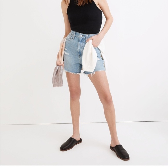 Madewell The Mom Jean Short in Lansdale Wash - Size 23 - Picture 1 of 9